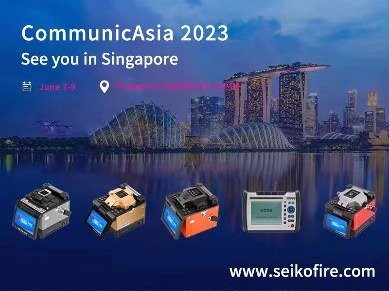 Exposição ATxSG-Communic Asia 2023 em Cingapura